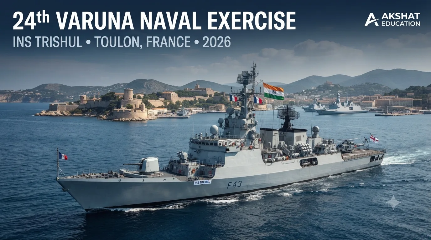 INS Trishul Reaches Toulon for 24th Varuna Exercise